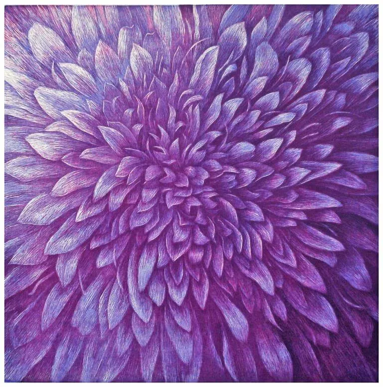 „Genesis V“ (Violett /Knautia arvensis) 2009