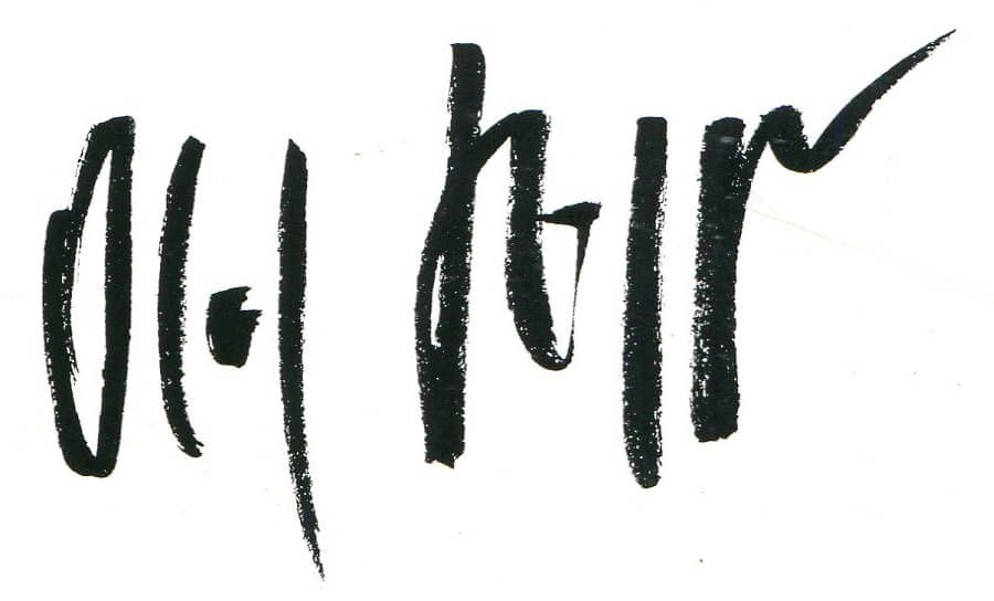 Unterschrift Olaf Hoppe